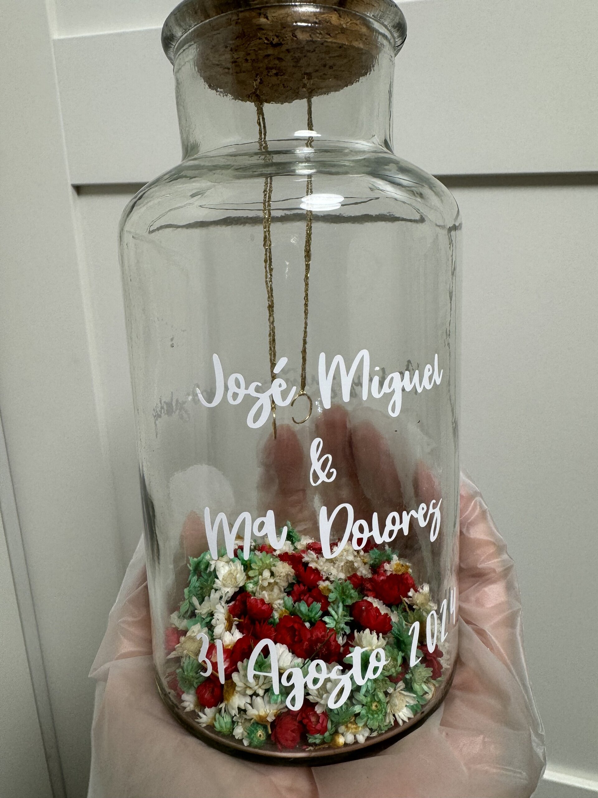 Portaalianzas cápsula rústico boda personalizado - 6